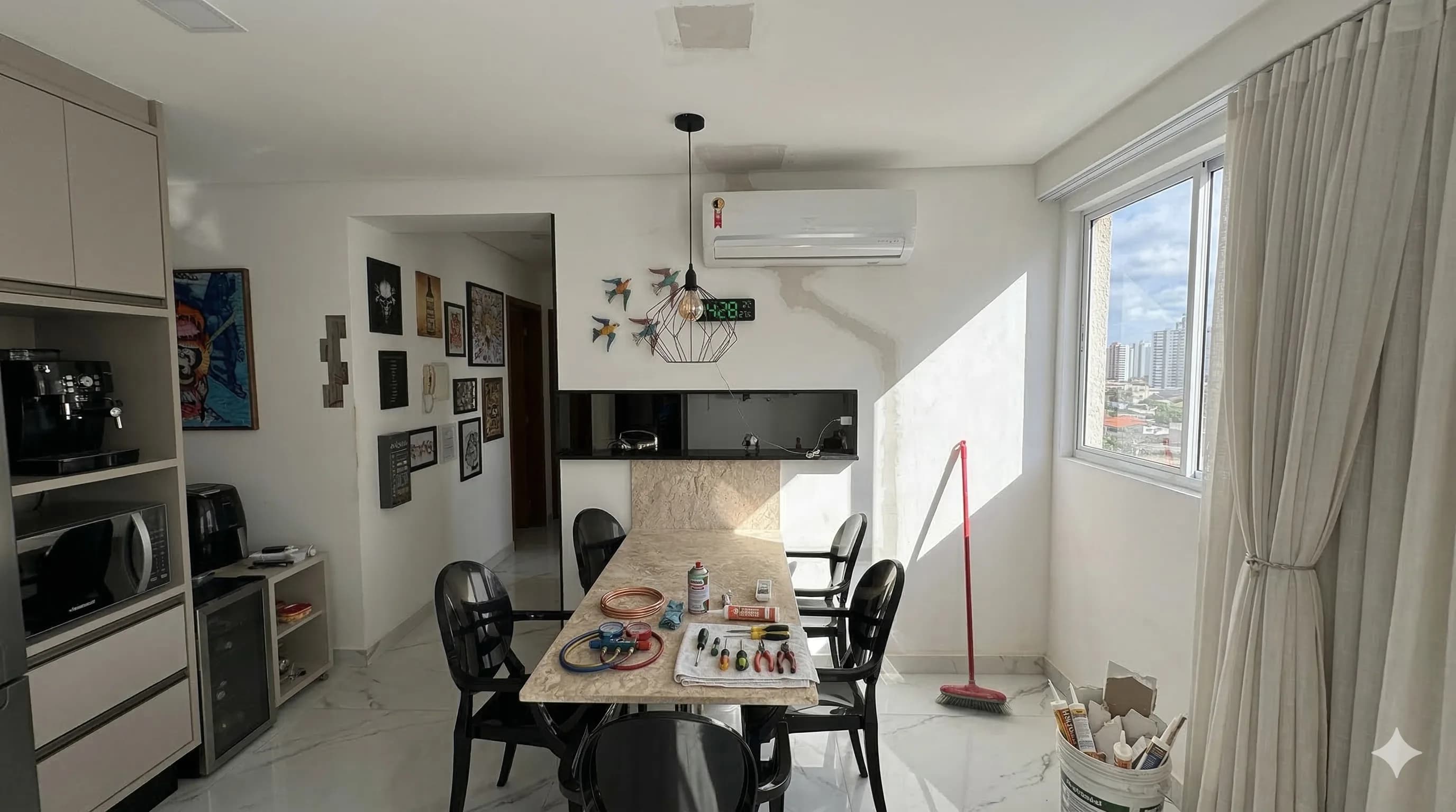 Instalação de ar-condicionado split em apartamento em João Pessoa