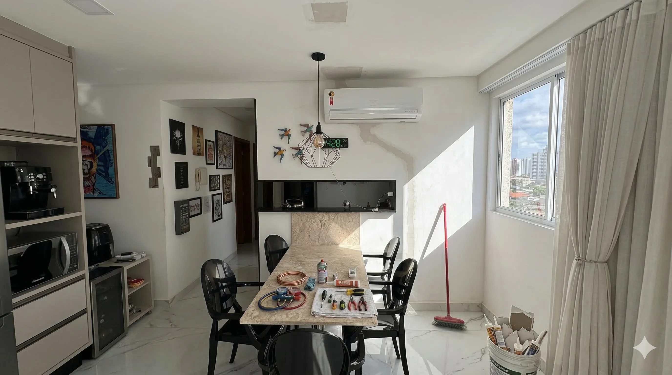 Instalação de ar-condicionado split em apartamento premium - Direct Ar Condicionado